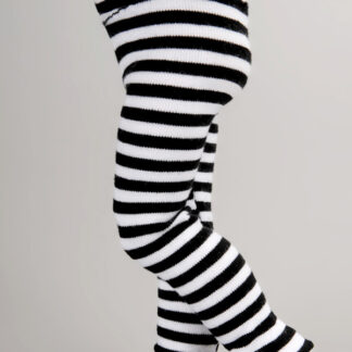 dollmore deardoll black white stripe tights