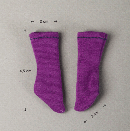 dollmore bebe awc purple socks