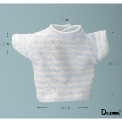 dollmore bebe blue stripe t shirt