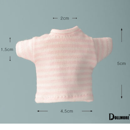 dollmore bebe pink stripe t shirt