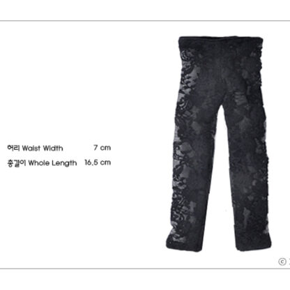 dollmore msd black lace tt leggings