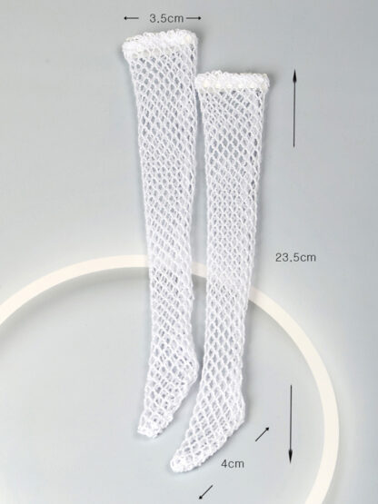 dollmore msd fishnet stockings white