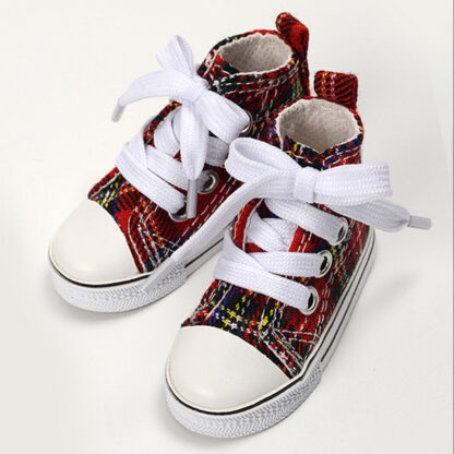 dollmore msd red plaid sneakers