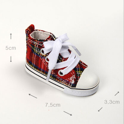 dollmore msd red plaid sneakers