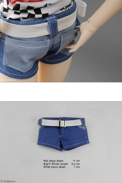 dollmore sd two tone blue shorts