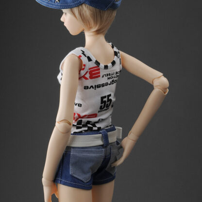 dollmore sd two tone blue shorts