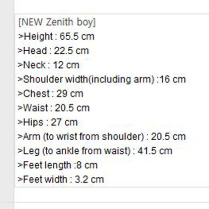 soul doll zenith boy body