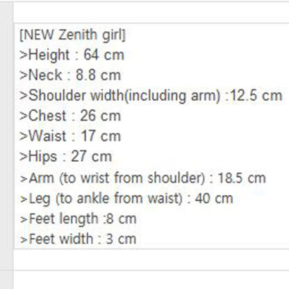 soul doll zenith girl female body