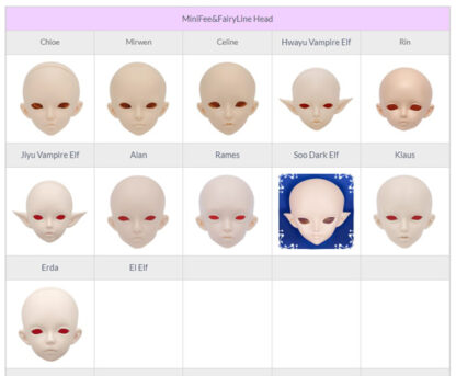 fairyland minifee special skin color resin