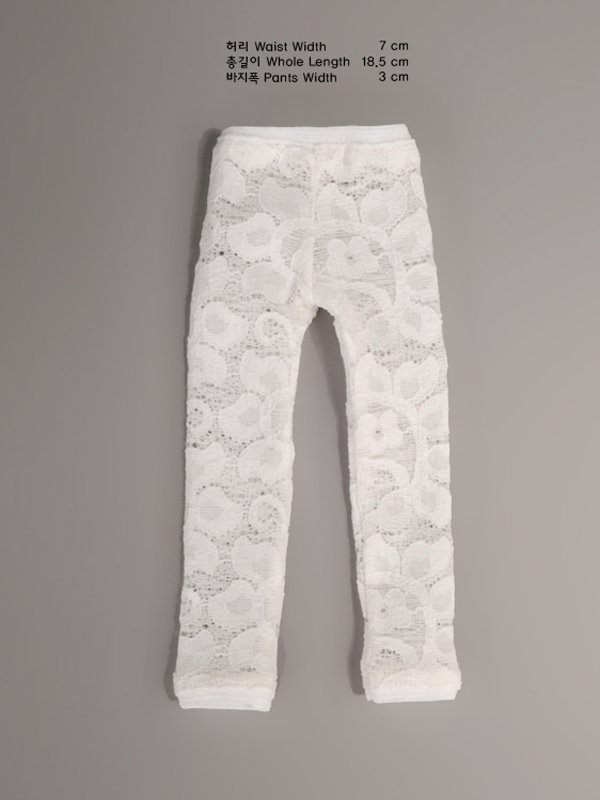 White Lace TT Leggings for MSD