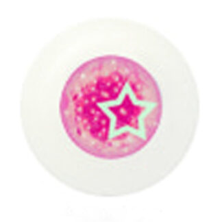 glib acrylic eyes pink star