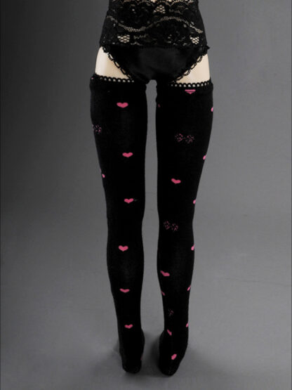 dollmore sd black heart stockings