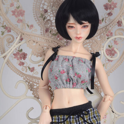 dollmore sd ssfrt gray floral tie top