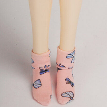 dollmore sd basic socks pink bow