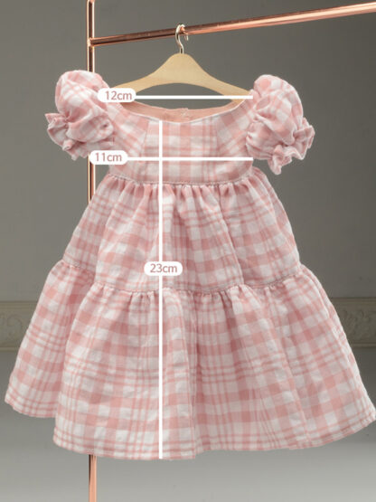 dollmore sd pink checked dress
