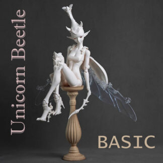 1/3 Unicorn Beetle BASIC, Mia White Skin, Blank with Outfit