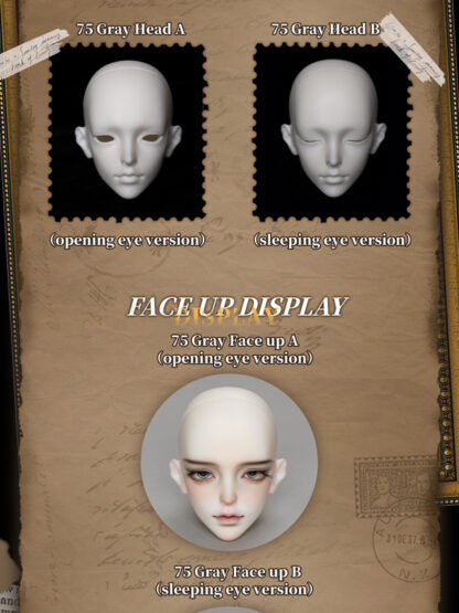 doll zone 75cm 75 gray