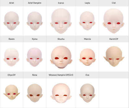 fairyland minifee heads sculpts
