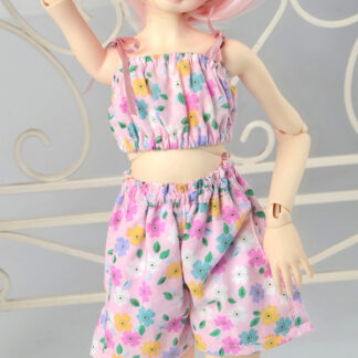 dollmore msd pink floral summer set