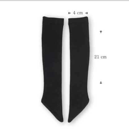 dollmore sd black cotton knee socks