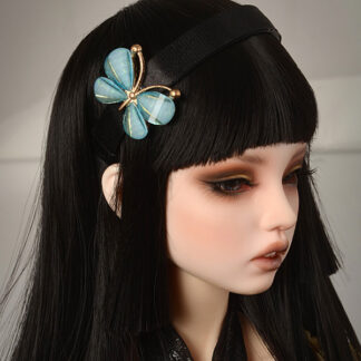 dollmore sd msd blue butterfly headband