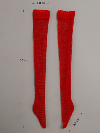 dollmore sd red net stockings