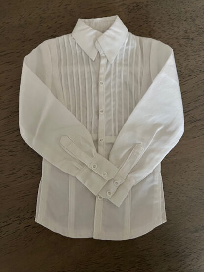 bjd boutique sd white pleated shirt