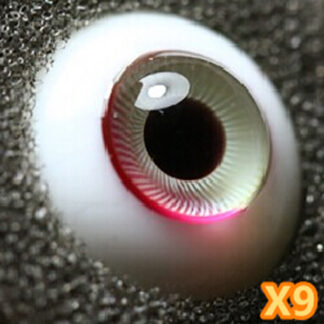 brilliant glass eyes x9