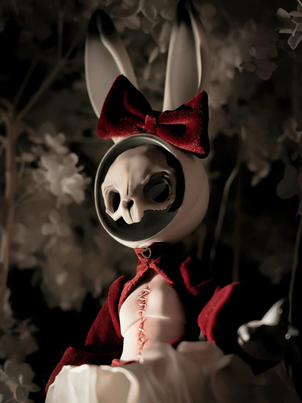 coral reef bjd red rabbit