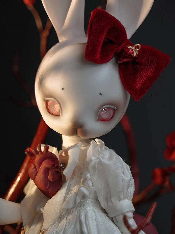 coral reef bjd white rabbit