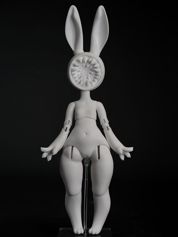coral reef bjd white rabbit