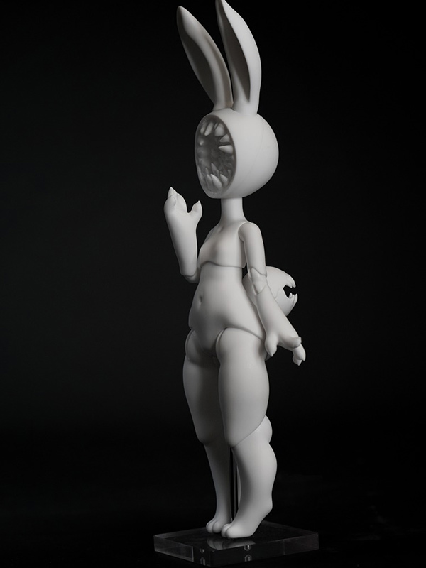 coral reef bjd white rabbit