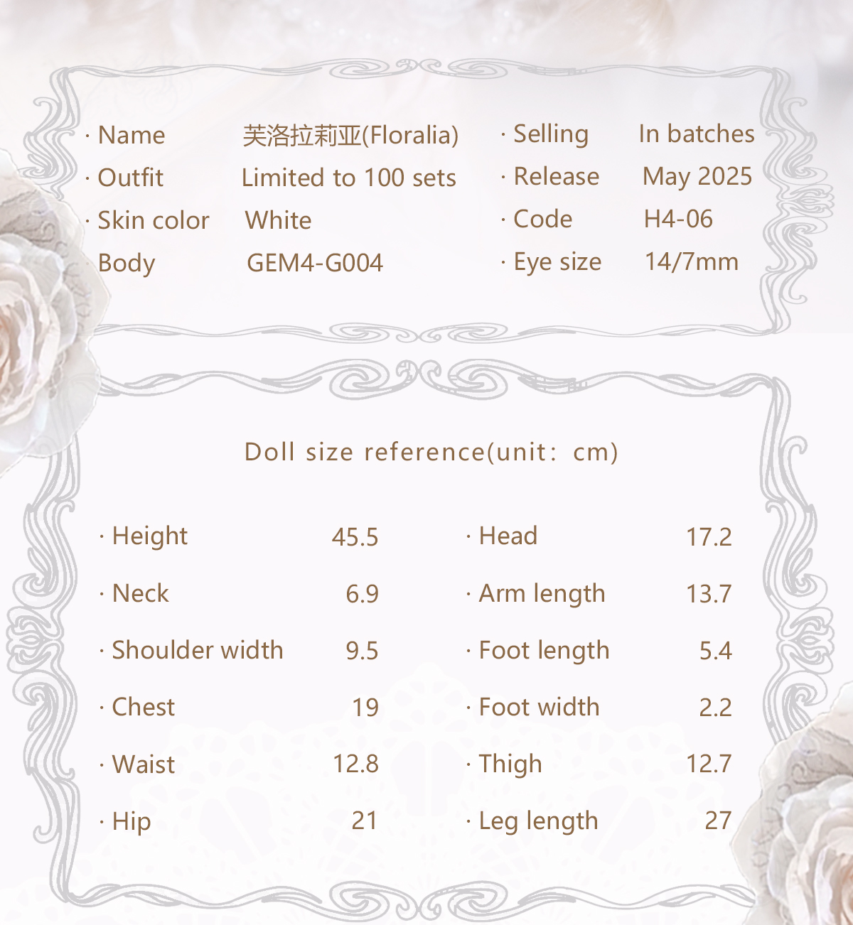 gem msd floralia rose