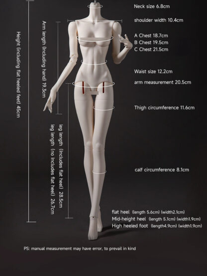 doll zone msd female b45-022 body
