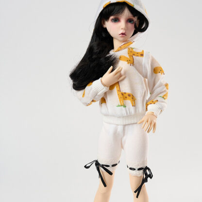 dollmore msd white lace trim shorts