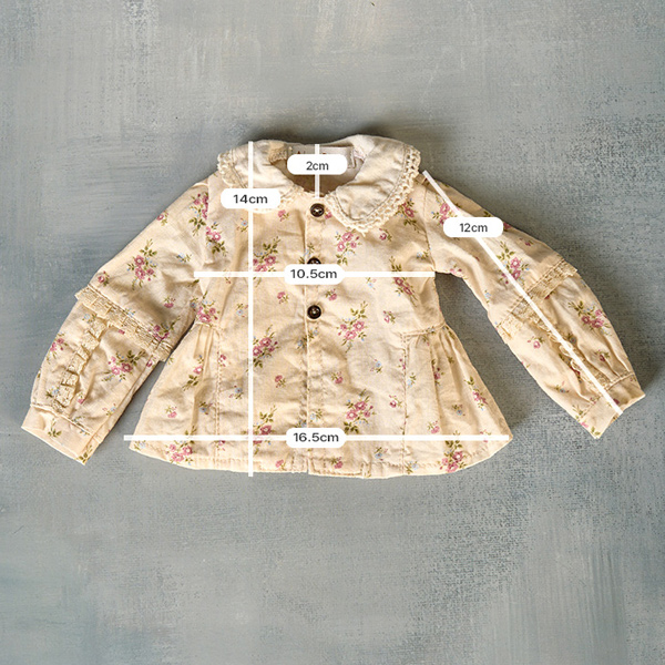 dollmore msd vintage floral blouse