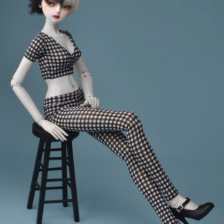 dollmore sd black white check leggings