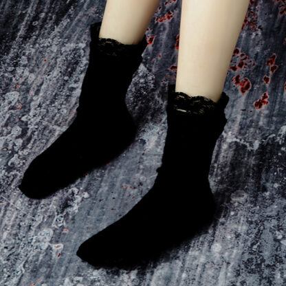 dollmore sd lace top black ankle sock
