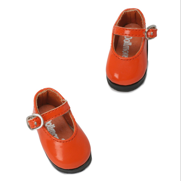 dollmore yo sd basic mary janes orange enamel