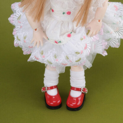 dollmore yo sd basic mary janes red enamel