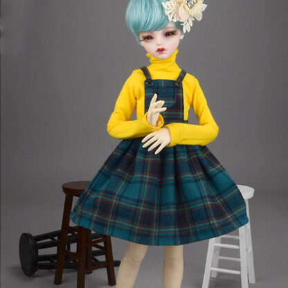 dollmore msd blue overall dress