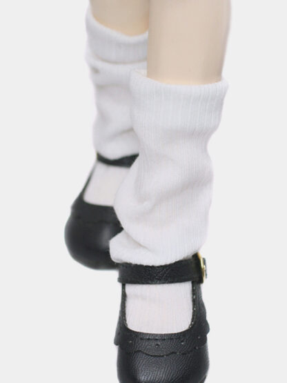 dollmore msd loose ribbed white socks