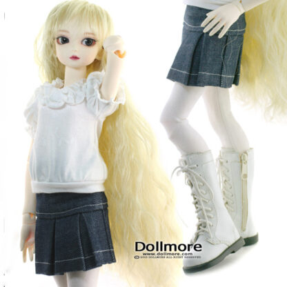 dollmore msd pleated jean skirt