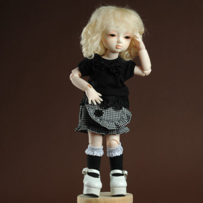 dollmore yo cera black check shorts
