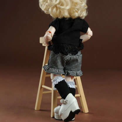 dollmore yo cera black check shorts