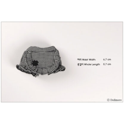 dollmore yo cera black check shorts