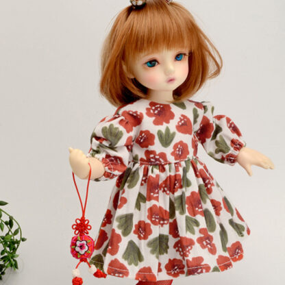 dollmore yo sd red flowers dress