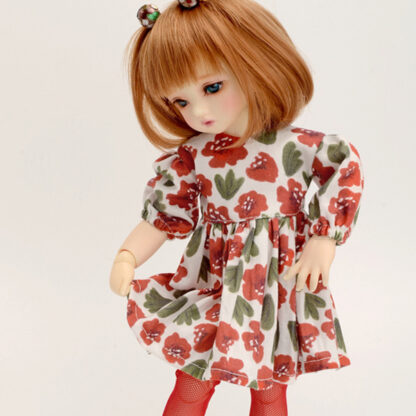 dollmore yo sd red flowers dress