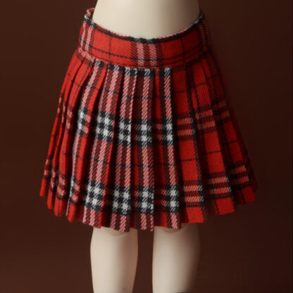 dollmore yo sd red pleated skirt