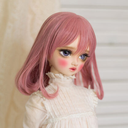 leekeworld candy heart dark pink love art wig